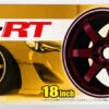 Aoshima 09161 Tire & Wheel Set No.153 Volk Racing TE37RT 18 Inch 1/24 Scale Kit