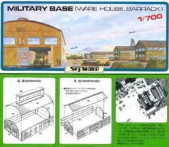 Pit-Road Skywave SW-23 Military Base (Warehouse, Barrack) 1/700 Scale Kit