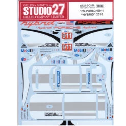 Studio27 ST27-DC870 GT3R Porsche911 HYBRID ALMS 2010 Decal For Fujimi 1/24
