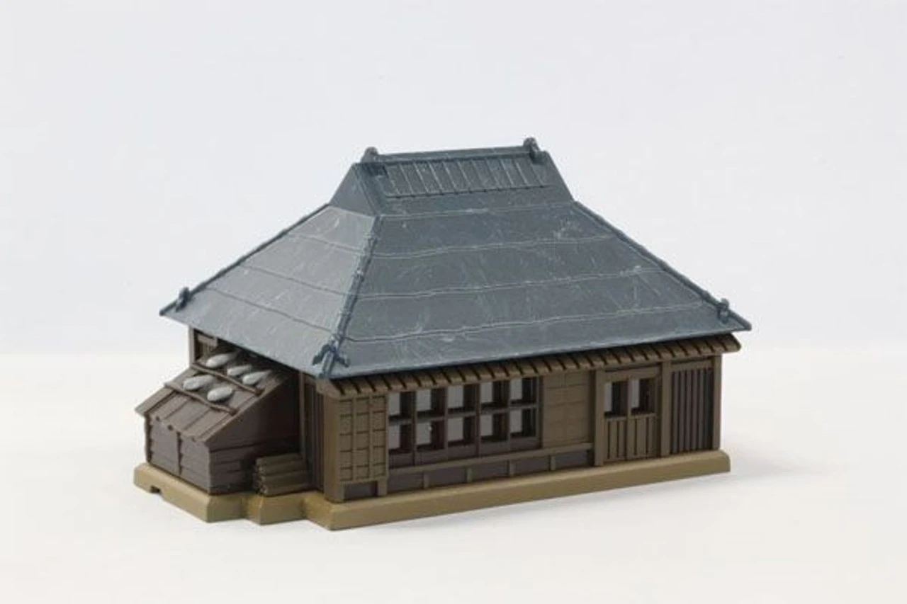 Rokuhan S025-2 Metal-Roof Farmhouse (Dark Blue) (Z Scale)