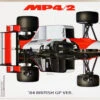 Aoshima 81891 McLaren MP4/2 1984 British Grand Prix 1/20 Scale Kit