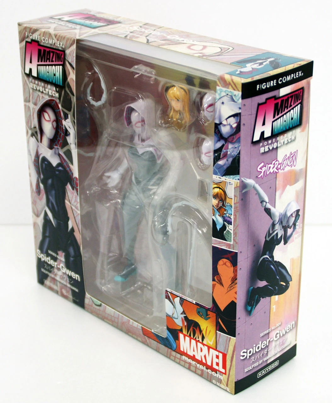 Kaiyodo Amazing Yamaguchi 004 Marvel Comic Spider-Gwen Revoltech Figure - Image 5