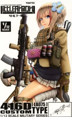 Tomytec Military Series 1/12 Little Armory LA075 416D-Type Custom Plastic Model