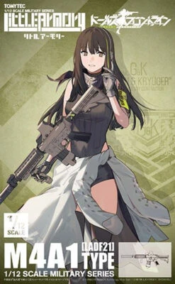 Tomytec Military Series 1/12 Little Armory LADF21 Anime: Girls' Frontline M4A1 Type Plastic Model