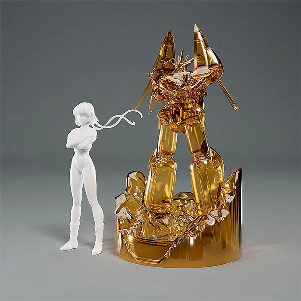 Max Factory PLAMAX MF-81 Minimum Factory Noriko Takaya With Gunbuster: Effect Color Ver. Plastic Model (Gunbuster) - Image 6