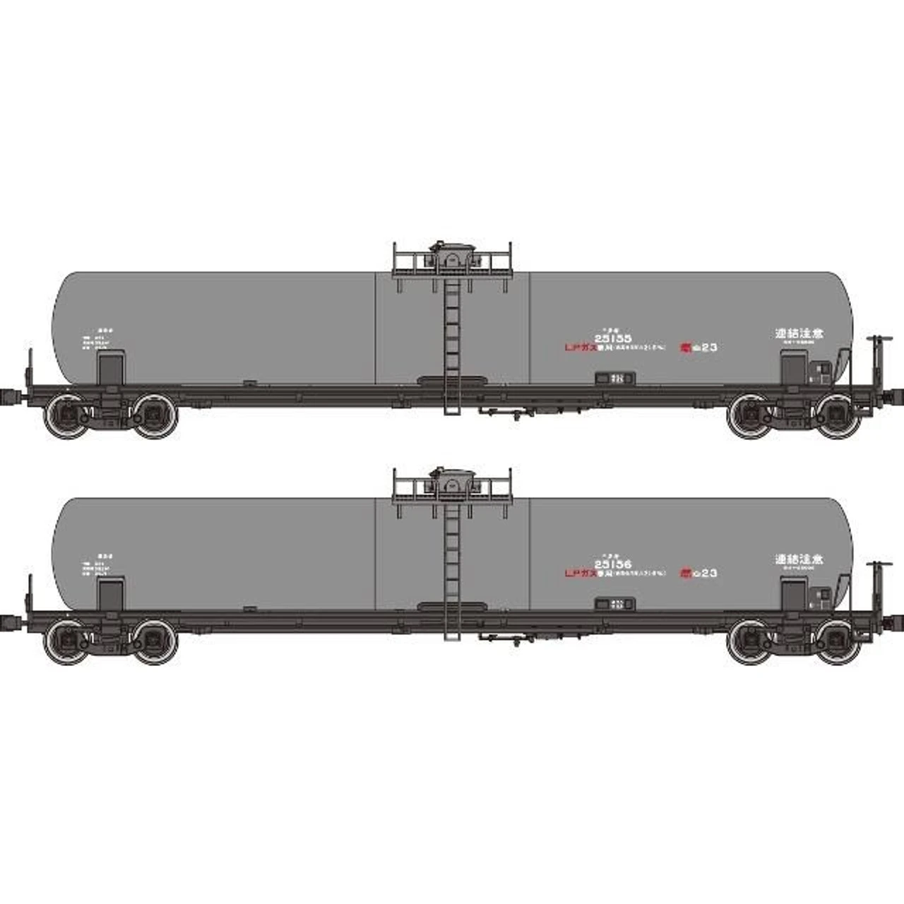 Tramway TW-T25000B Freight Car TAKI 25000 (No.25155, 25156 Printed) 2 Cars Set (HO Scale)