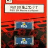 Rokuhan A108-1 20f Marine Container P&O (2 Pcs.) (Z Scale)