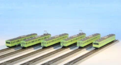 Rokuhan T022-11 JNR Series 103 Olive Green Kansai Line Type 6 Cars Set (Z Scale)