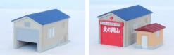 Rokuhan S050-2 Small House Set (Blue) (Z Scale)