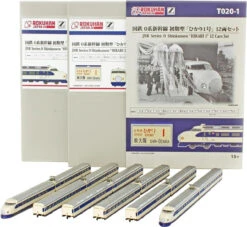 Rokuhan T020-1 JNR Series 0 Shinkansen Early Type 'Hikari 1' 12 Cars Set (Z Scale)