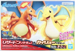 Bandai Pokemon Plamo 43 Charizard (Battle Ver.) & Dragonite VS Set (Plastic Model Kit)