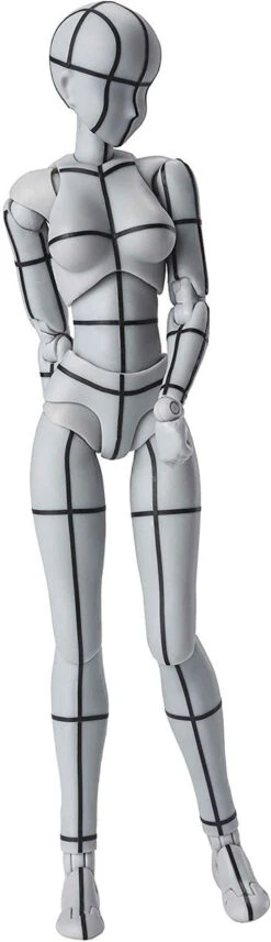 Bandai S.H. Figuarts Body-chan -Wire Frame- Gray Color Ver. Figure