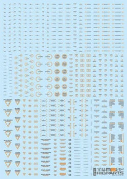 HiQparts 1/144 RB02 Caution Mark Decal Gray X Orange