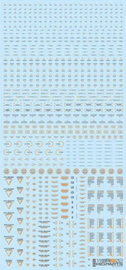 HiQparts 1/100 Gray & Orange RB02 Caution Decal
