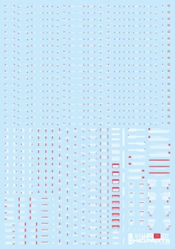 HiQparts 1/144 RB01 Caution Decals White/Red