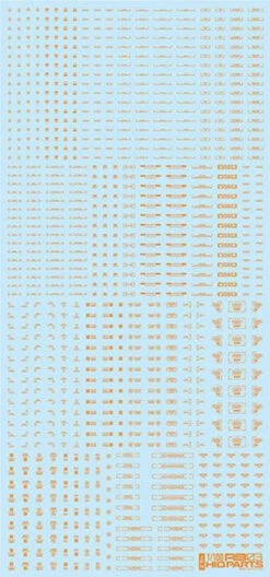 HiQparts 1/100 RB03 Dashboard Decals One Color Orange