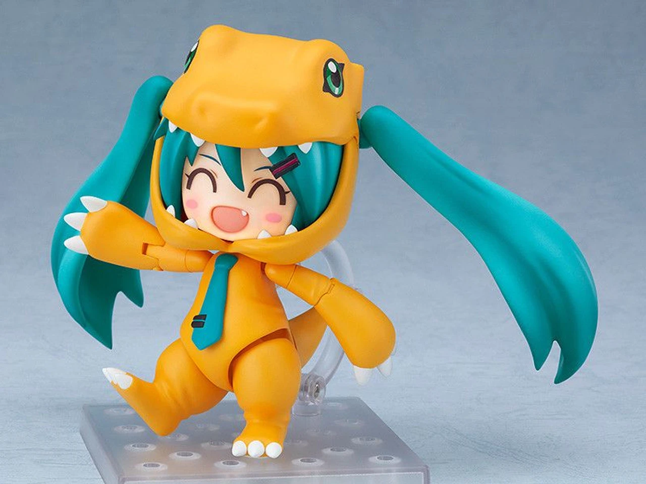 Good Smile Company Nendoroid Hatsune Miku: Kigurumi Agumon Ver. (Hatsune Miku / Digimon Adventure) - Image 10