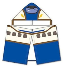 Shinkansen Hooded Towel Series E7 'Kagayaki'