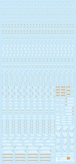 HiQparts 1/100 White & Orange RB01 Caution Decal