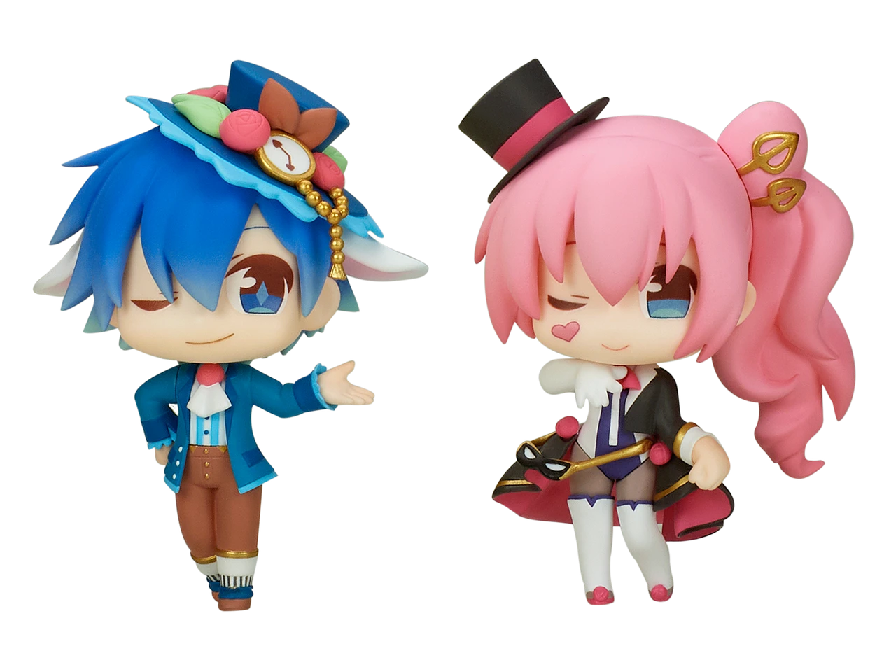 EMONTOYS Piapro Characters Trading Figure KAITO & Megurine Luka (Hatsune Miku)