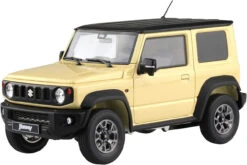Aoshima SKYNET 1/18 Suzuki Jimny Sierra Mini Car Chiffon Ivory Metalic Finished Diecast Model