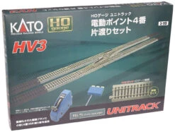Kato 3-113 HV-3 Electric Turnout #4 Interchange Track Set (HO Scale)