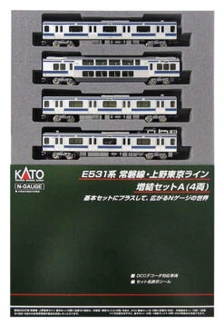 Kato 10-1291 JR Series E531 Joban/ Ueno Tokyo Line 4 Cars Add-on Set A (N Scale)