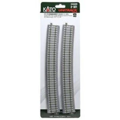 Kato 2-321 Concrete Tie Large Radius Curve Track R1546mm (60 7/8") 11.25 (4 Pcs.) (HO Scale)
