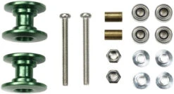 Tamiya Mini 4WD Lightweight Double Aluminum Rollers (13-12mm/ Green)
