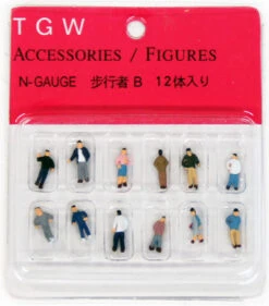 Tsugawa Yokou 134192 Pedestrians B (N Scale)