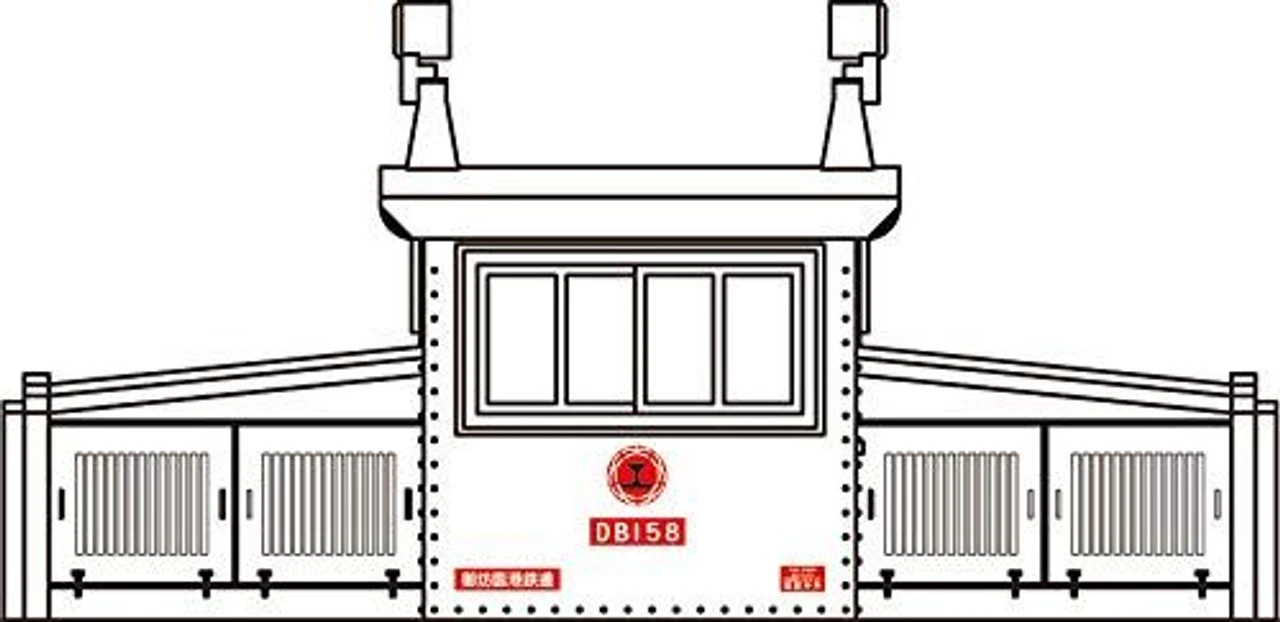 Tsugawa Yokou 14050 Kishu Railway Diesel Locomotive DB158 Early Type W/Motor (N Scale) - Image 3