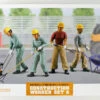 Hasegawa 1/35 Construction Workers Set A Plastic Model