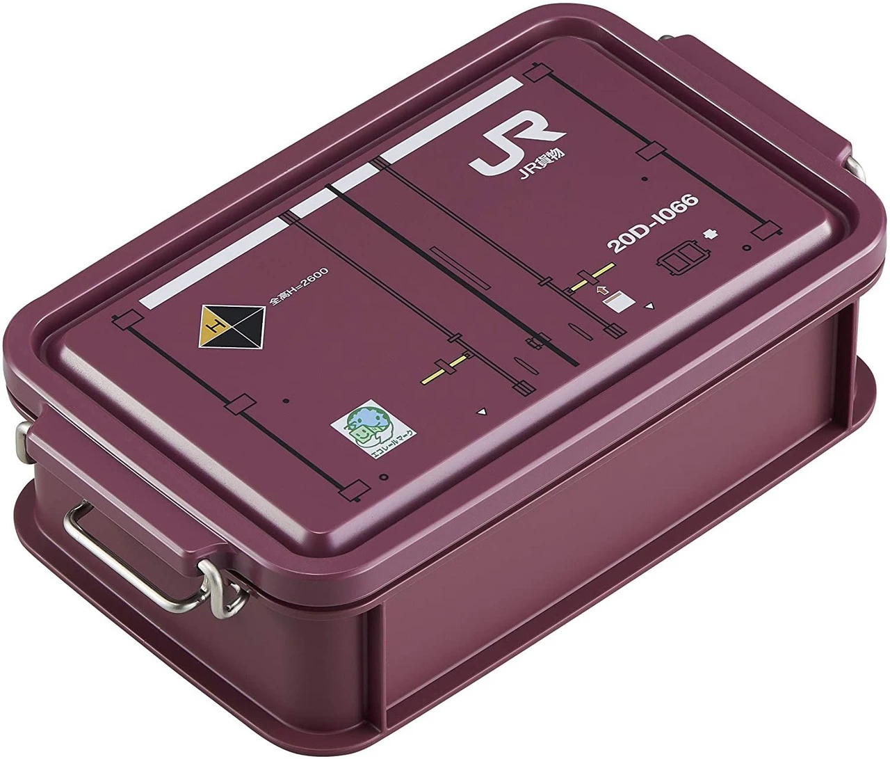 Container Lunch Box JR Freight 20D-1066 750ml (Burgundy)