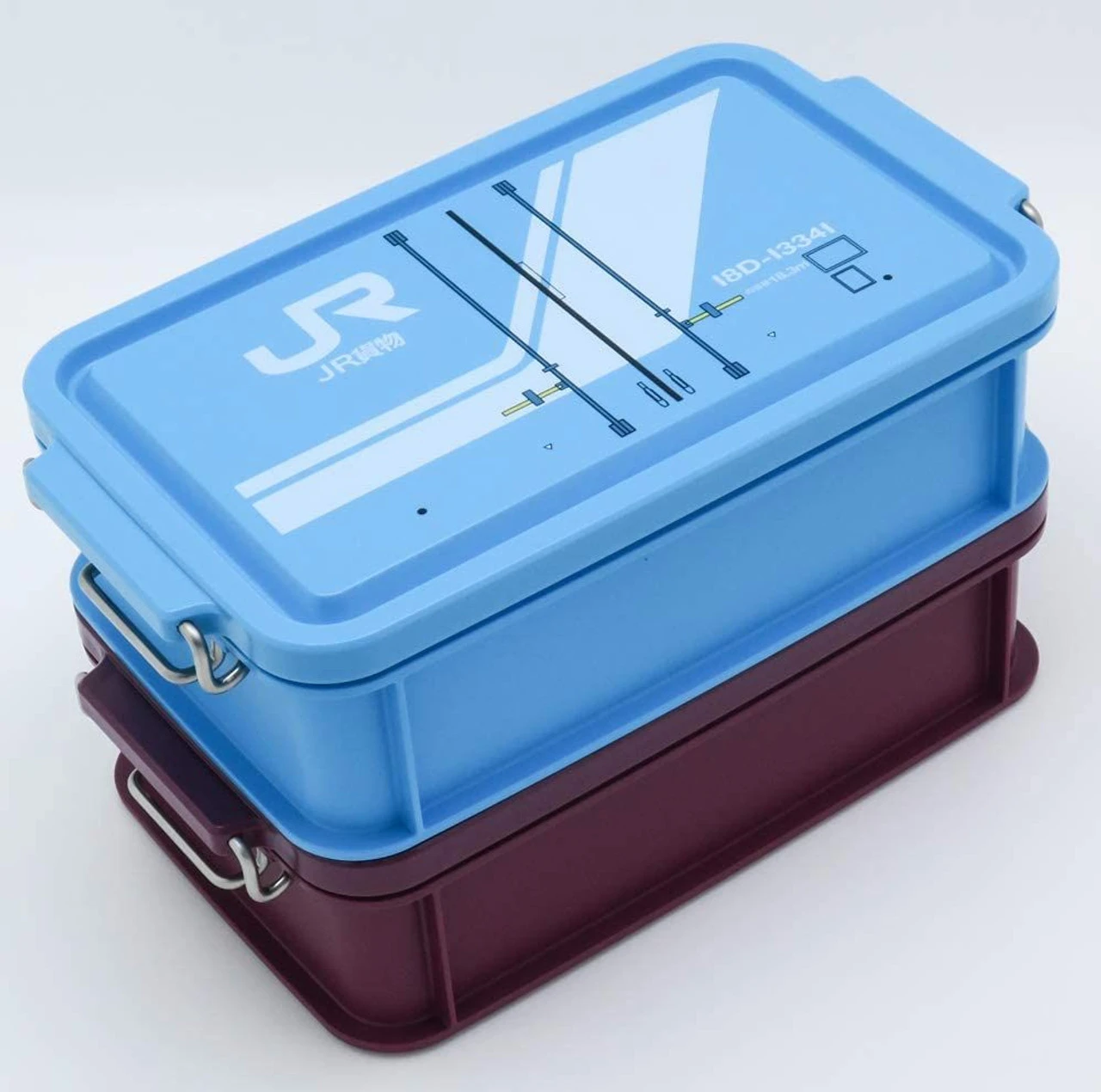 Container Lunch Box JR Freight 20D-1066 750ml (Burgundy) - Image 7