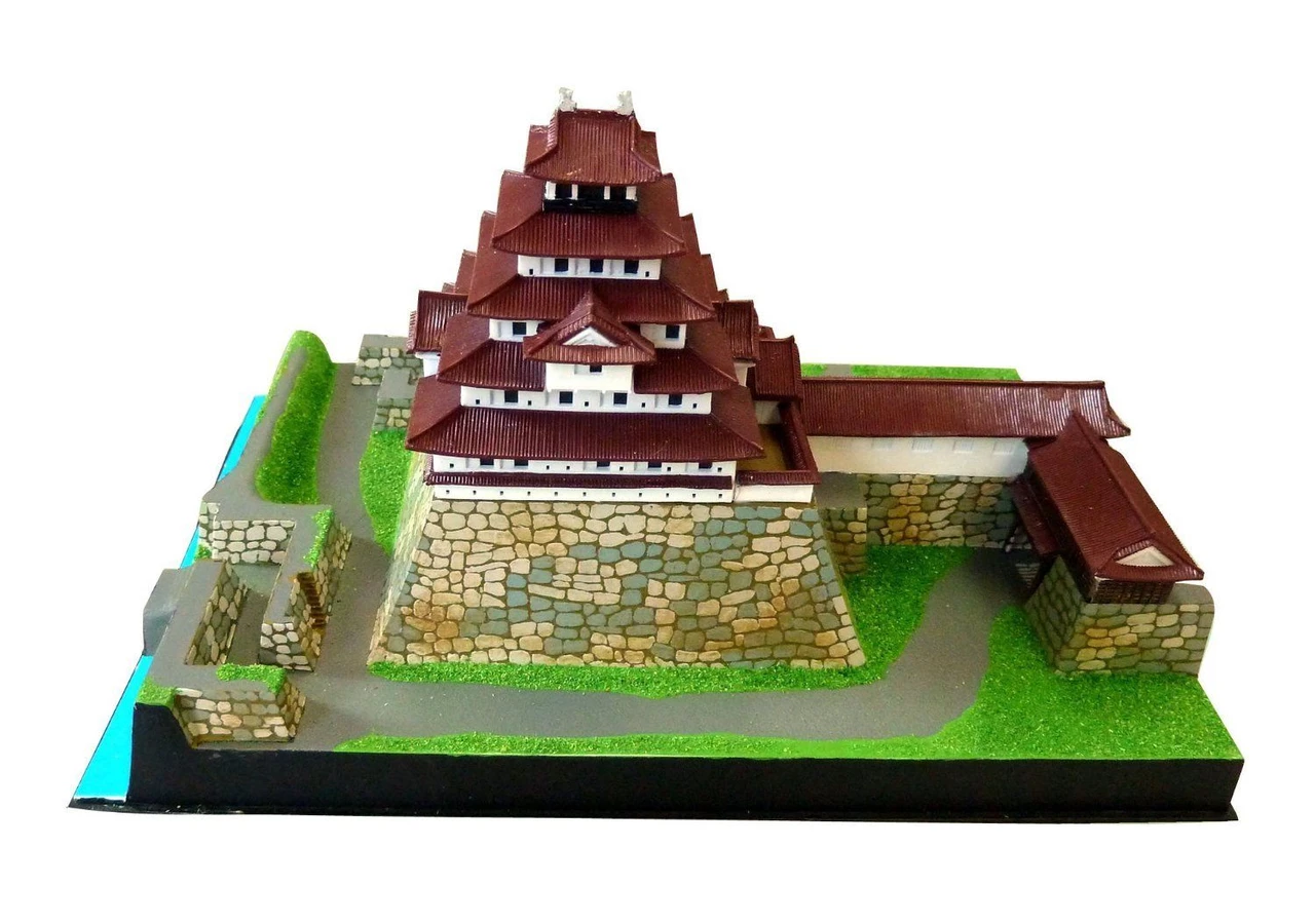 Doyusha JJ12 Japanese Tsuruga Castle 1/460 Scale Plastic Model - Image 3