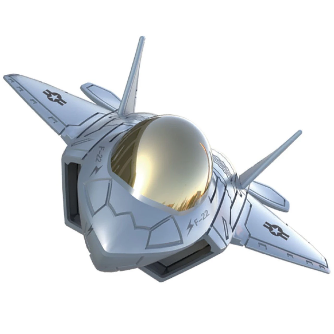 Doyusha Stealth Fighter (Gray) Deformed Plastic Model - Image 3