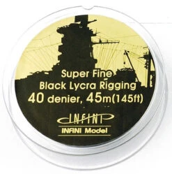 INFINI Model Super Fine Black Lycra Rigging 40 Denier 45m (145ft)
