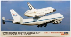 Hasegawa 10680 Space Shuttle Orbiter & Boeing 747 1/200 Scale Kit