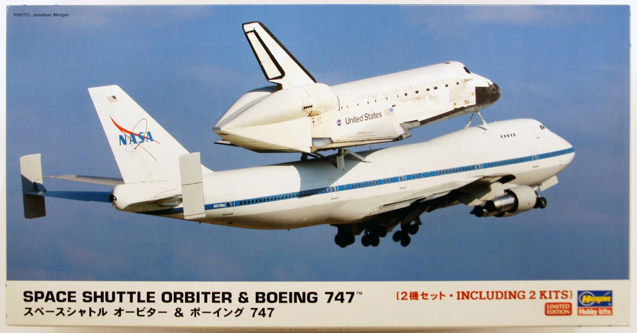 Hasegawa 10680 Space Shuttle Orbiter & Boeing 747 1/200 Scale Kit