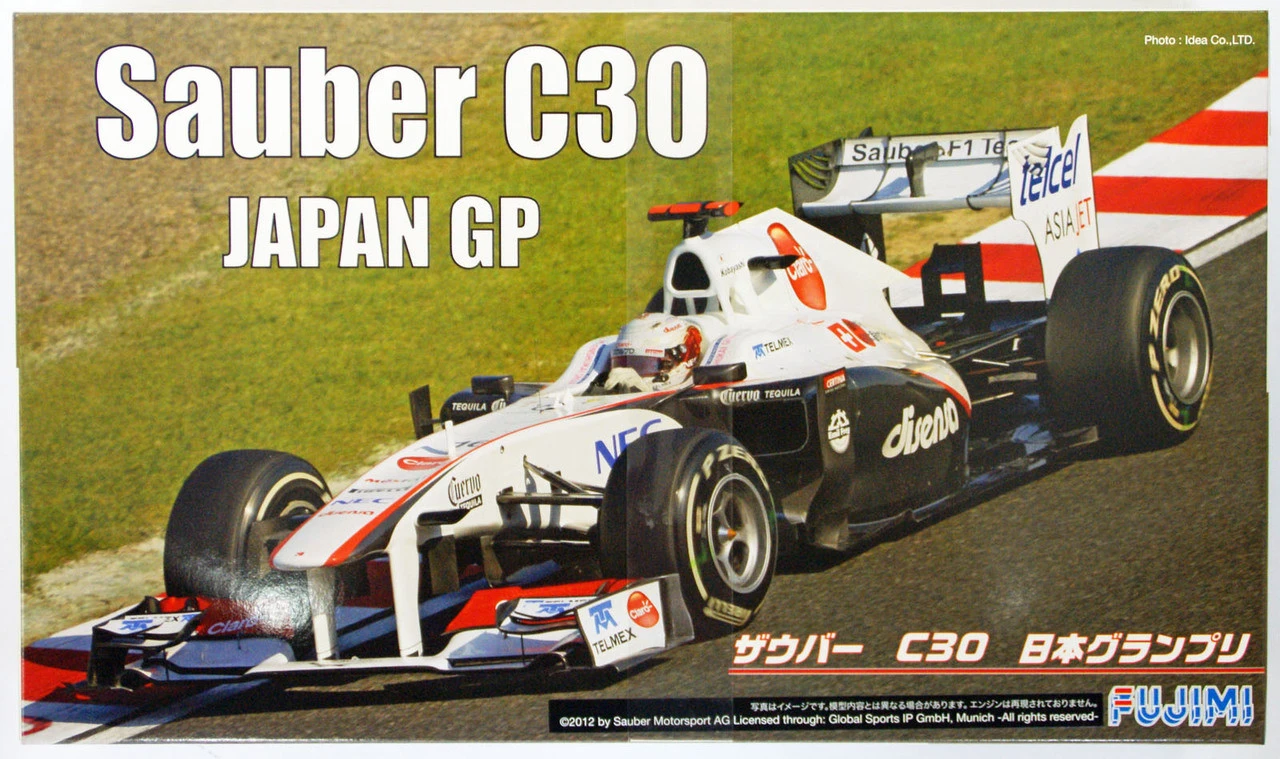 Fujimi GP SP24 F1 Sauber C30 Japan GP With Driver Figure 1/20 Scale Kit