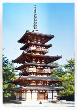 Fujimi Tatemono-6 Yakushi-ji Temple (The East Pagoda) 1/100 Scale Kit